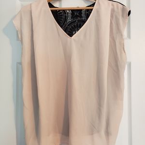 Forever 21+ black and peach blouse